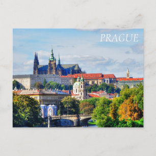 Prager Burgpanorama Postkarte