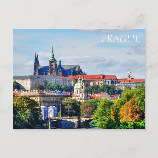 Prager Burgpanorama Postkarte (Vorderseite)