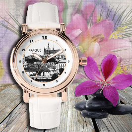 Prager Burguhr, Kathedrale, historische Kunst Armbanduhr