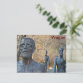 Prager Denkmal Postkarte (Stehend Vorderseite)