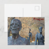 Prager Denkmal Postkarte (Vorne/Hinten)