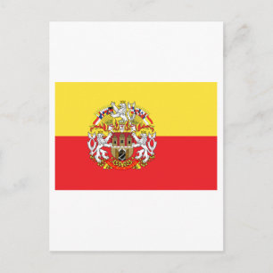Prager Flagge Postkarte