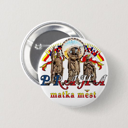 Prager Grafikdesign Button (Vorne & Hinten)