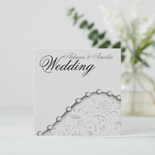 Prager Hochzeit Einladung (Stehend Vorderseite)