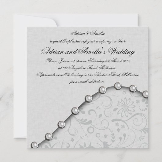 Prager Hochzeit Einladung (Rückseite)