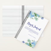 Prager Journal Modern Watercolor Floral Notebook Notizblock (Innen)