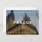 Prager Kathedrale Postkarte (Vorne/Hinten)