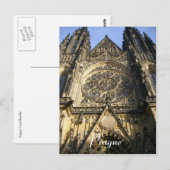 Prager Kathedrale Postkarte (Vorne/Hinten)