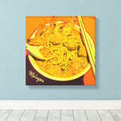 Prager Laksa Malaysischer Feinschmecker Leinwanddruck (Insitu (Holzboden))
