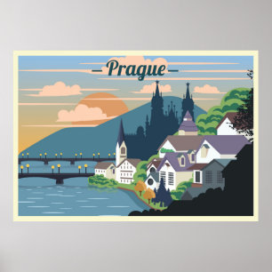 Prager Landschaft Poster