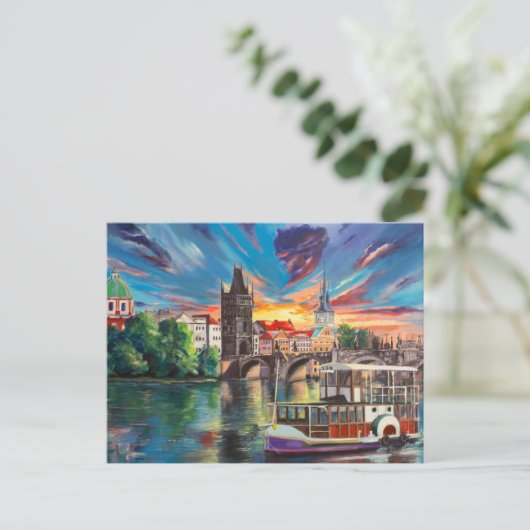 Prager Märchen Postkarte (Stehend Vorderseite)