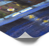 Prager Panorama-Karlsbrücke Prager Burg Poster (Ecke)