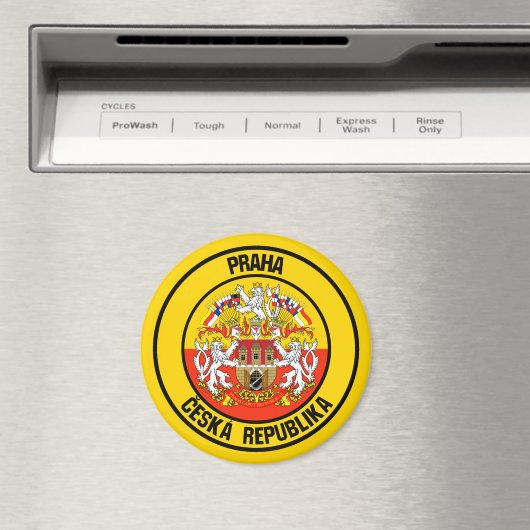Prager RundEmblem Magnet (In Situ (Geschirrspüler))