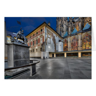 Prager St. Vitus-Kathedrale in der Nacht