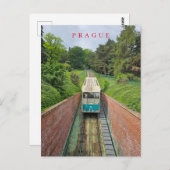 Prager Standseilblick Postkarte (Vorne/Hinten)