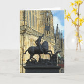 Prager Statue Karte (Gelbe Blume)