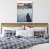 Prager Statue Leinwanddruck (Insitu (Schlafzimmer))