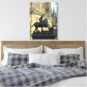 Prager Statue Leinwanddruck (Insitu (Schlafzimmer))