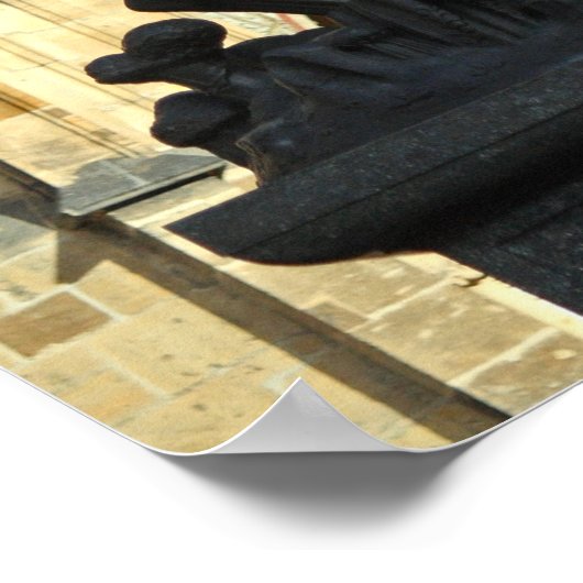 Prager Statue Poster (Ecke)