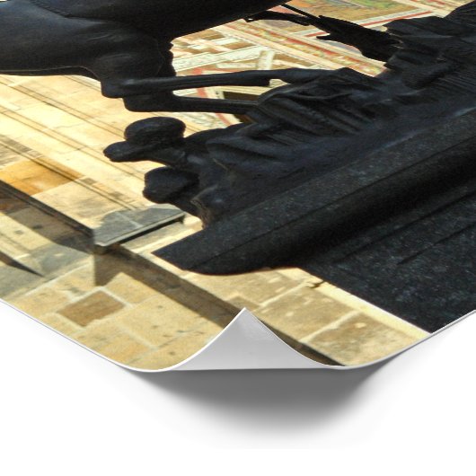 Prager Statue Poster (Ecke)