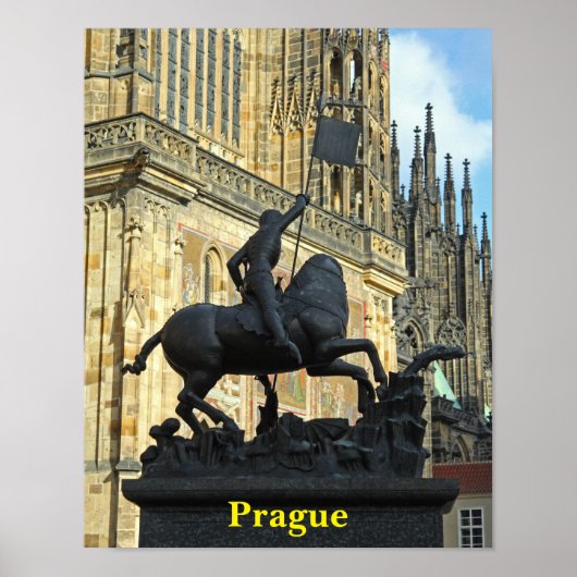 Prager Statue Poster (Vorne)