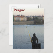 Prager Statue Postkarte (Vorne/Hinten)