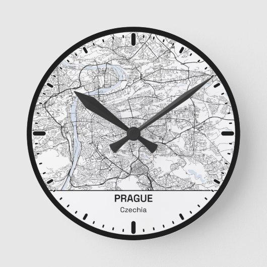 Prager Uhr Stadt Linienkunst (Vorderseite)
