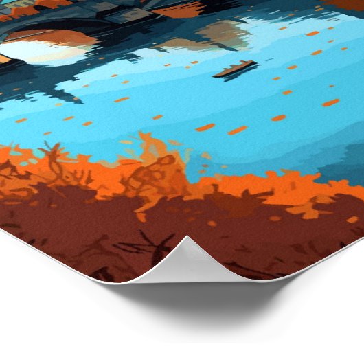 Prager Vintage-Reisebild Poster (Ecke)