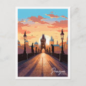 Prager Vintage-Reisebild Postkarte (Vorderseite)