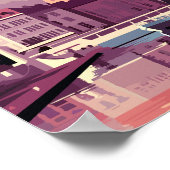 Prager Vintage-Reiseführer Poster (Ecke)