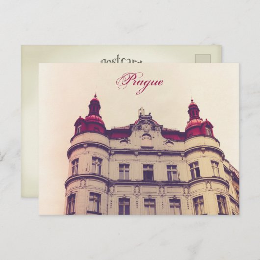 Prager Vintager Stil Postkarte (Vorne/Hinten)