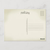 Prager Vintager Stil Postkarte (Rückseite)