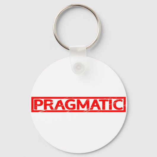 Pragmatische Briefmarke Schlüsselanhänger (Vorderseite)