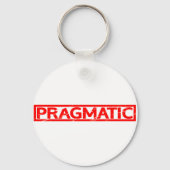 Pragmatische Briefmarke Schlüsselanhänger (Rückseite)
