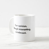 Pragmatische Tasse (Vorderseite Links)