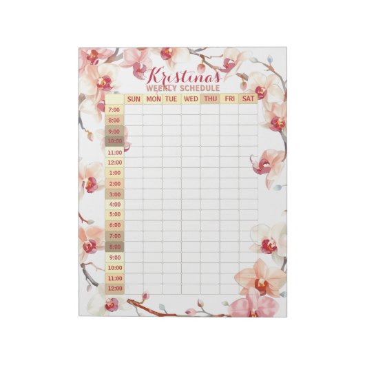 Pragmatischer Plan für Orchids Notizblock (Rotiert)