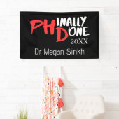 Prägnant gemacht - Design für Black PHD-Abschluss Banner (Insitu)