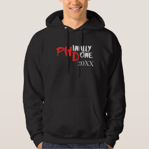 Prägnant gemacht - Design für Black PHD-Abschluss Hoodie