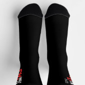 Prägnant gemacht - Design für Black PHD-Abschluss Socken (Oben)