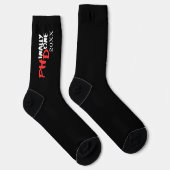 Prägnant gemacht - Design für Black PHD-Abschluss Socken (Rechts)