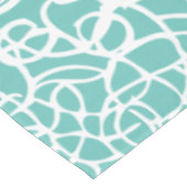 Prägnante und weißes Korallenmuster Tischdecke (Schrägansicht)