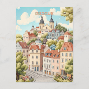 Pragua Czechia Travel Postkarte
