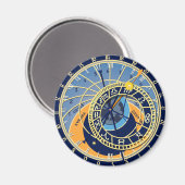 Prague Astrologic Clock Magnet (Vorderseite/Rückseite)