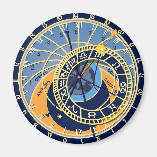 Prague Astrologic Clock Magnet (Vorne)