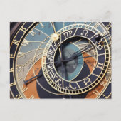 prague astronomical clock postcard postkarte (Vorderseite)