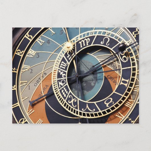 prague astronomical clock postcard postkarte (Vorderseite)