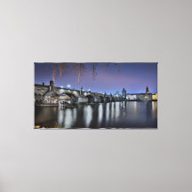 Prague Charles Bridge bei Nacht