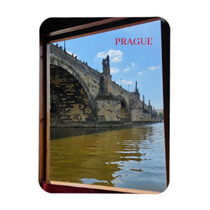 Prague Charles Bridge gerahmter Ansichtsmagnet Magnet