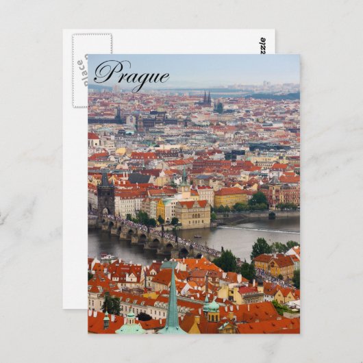 Prague Charles Bridge (Karlův am meisten) Postkart Postkarte (Vorne/Hinten)