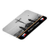 Prague & Charles Bridge Statuen - Christus / Tsche Magnet (Linke Seite)